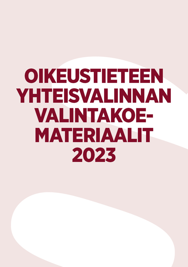 Osasto: Valintakoemateriaalit 